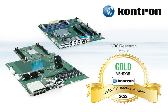 KONTRON RECEIVES VDC RESEARCH’S GOLD AWARD FOR IOT & EMBEDDED TECHNOLOGY VENDOR SATISFACTION